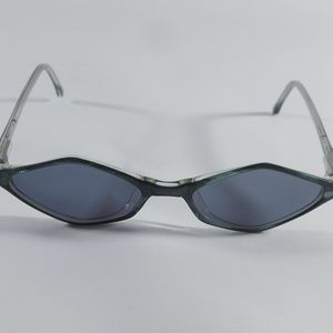 Melissa Eyewear Vintage Dk Green Diamond Cat Eye Frame Women's Sunglasses UV 400